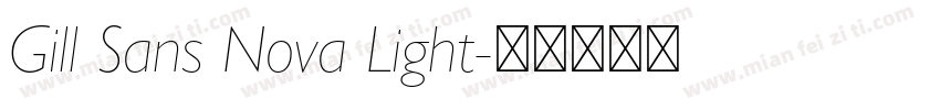 Gill Sans Nova Light字体转换